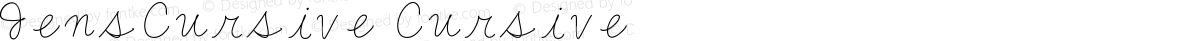 JensCursive Cursive