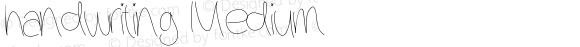 handwriting Medium