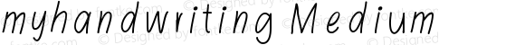 myhandwriting Medium