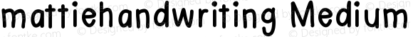 mattiehandwriting Medium