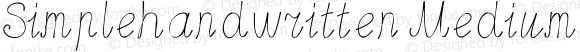 Simplehandwritten Medium