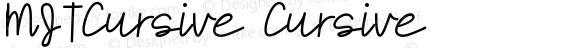 MJTCursive Cursive