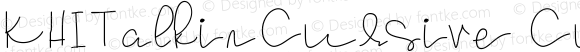 KHITalkinCursive Cursive