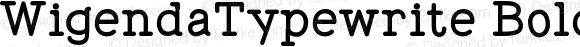 WigendaTypewrite Bold