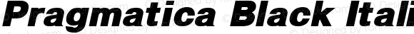 Pragmatica Black Italic