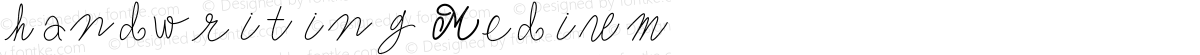 handwriting Medium