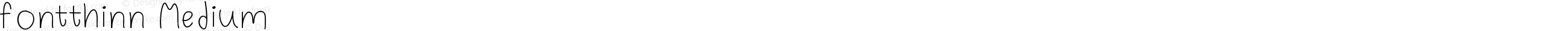 fontthinn Medium