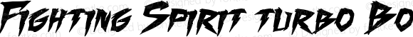 Fighting Spirit turbo Bold Italic