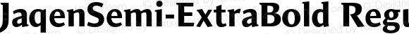 JaqenSemi-ExtraBold Regular