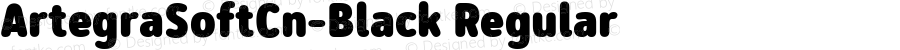 ArtegraSoftCn-Black Regular Version 1.000;com.myfonts.easy.artegra.artegra-soft.condensed-black.wfkit2.version.5xCe