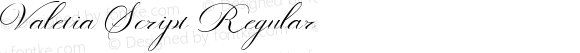 Valetia Script Regular