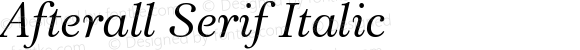 AfterallSerif-Italic