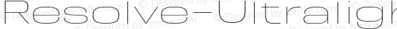 Resolve-UltralightExt Regular