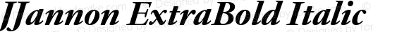 JJannon ExtraBold Italic