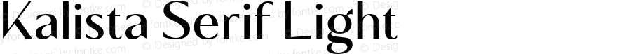 Kalista Serif Light