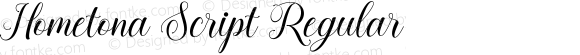 Hometona Script Regular