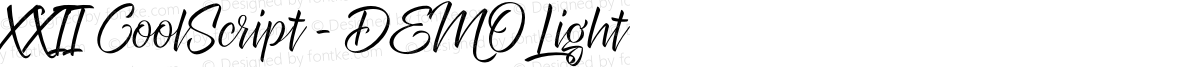 XXII CoolScript - DEMO Light