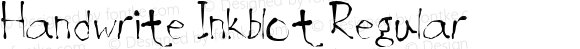 Handwrite-Inkblot Regular
