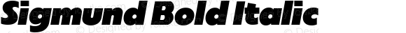 Sigmund Bold Italic