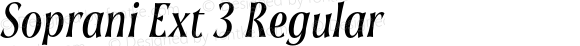 Soprani W03 Ext Demi Italic