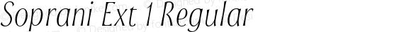 Soprani W03 Ext Thin Italic