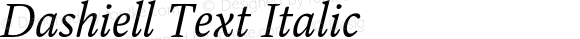 Dashiell Text Italic