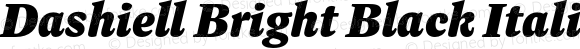 Dashiell Bright Black Italic