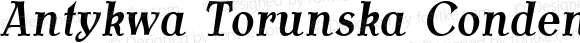 Antykwa Torunska Condensed Medium Italic