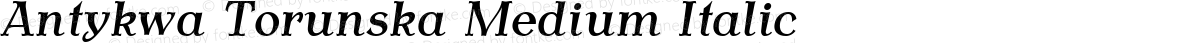 Antykwa Torunska Medium Italic