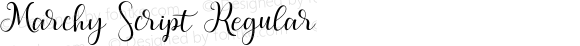 Marchy Script Regular