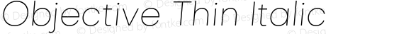 Objective Thin Italic