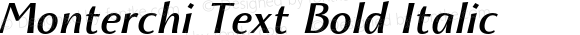 Monterchi Text Bold Italic