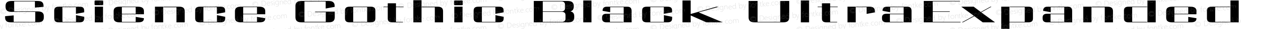Science Gothic Black UltraExpanded