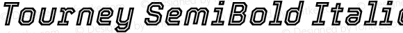 Tourney SemiBold Italic