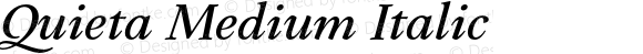 Quieta Medium Italic