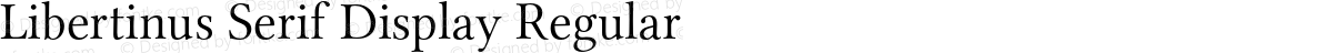 Libertinus Serif Display Regular