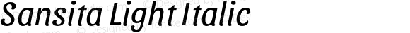 Sansita Light Italic