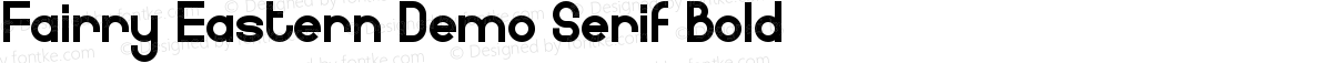 Fairry Eastern Demo Serif Bold