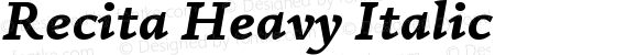 Recita Heavy Italic