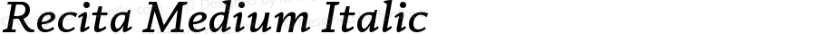 Recita Medium Italic