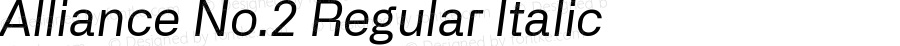 AllianceNo.2-RegularItalic