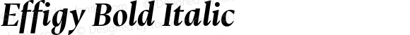 Effigy Bold Italic