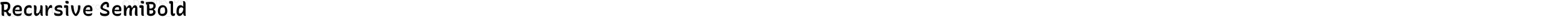 Recursive SemiBold
