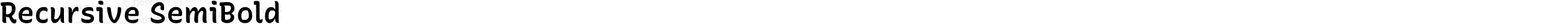 Recursive SemiBold