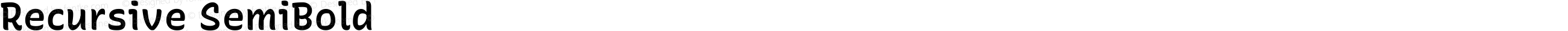 Recursive SemiBold