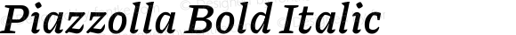 Piazzolla Bold Italic