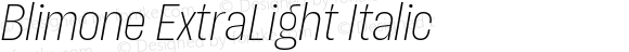 Blimone-ExtraLightItalic