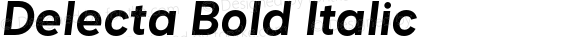 Delecta Bold Italic