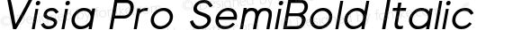 Visia Pro SemiBold Italic
