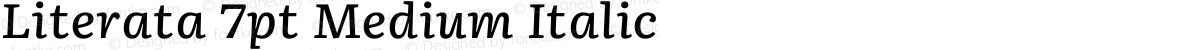 Literata 7pt Medium Italic